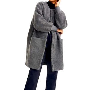 Madewell sherpa cocoon coat